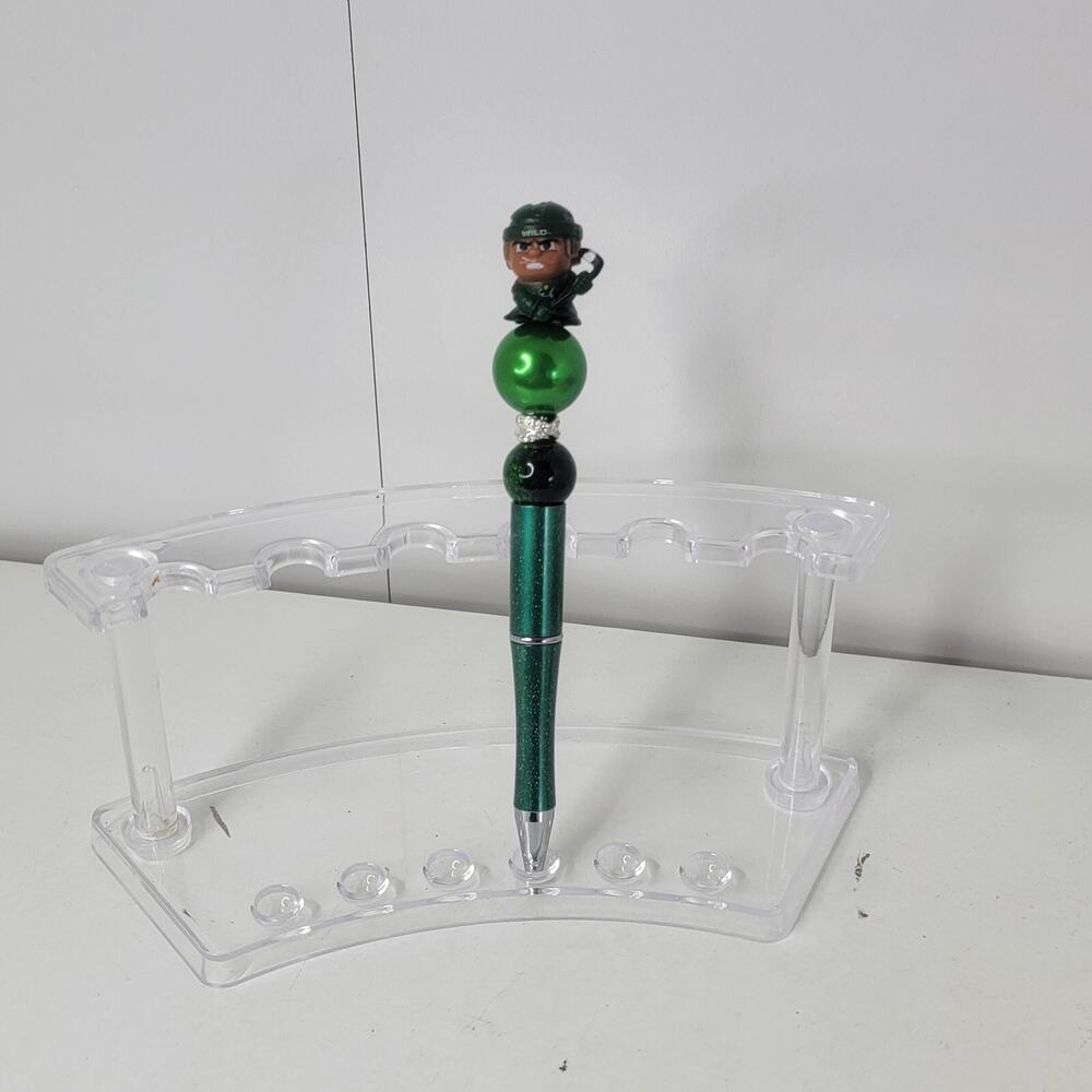 Handmade Beaded Pen Kirill Kaprizov #97 Minnesota Wild Camo Jersey Hockey Theme
